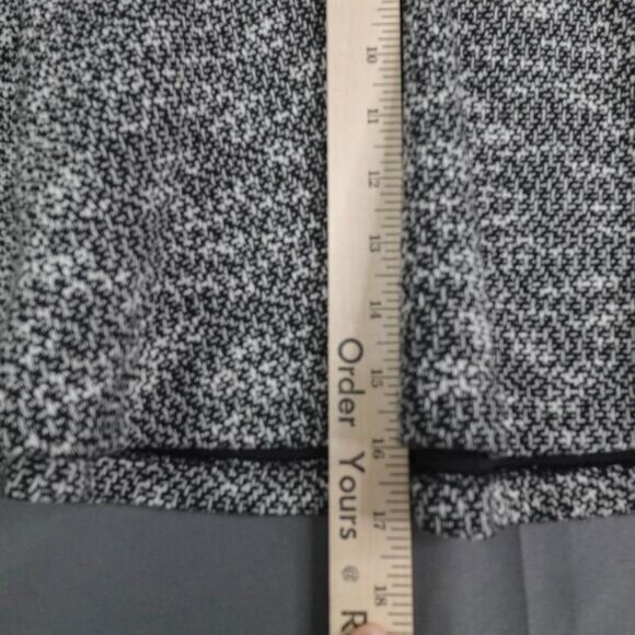 LOFT Womens Skirt 8 Petite Black Textured Mini Everyday Office Career Day Y2K - Picture 9 of 10